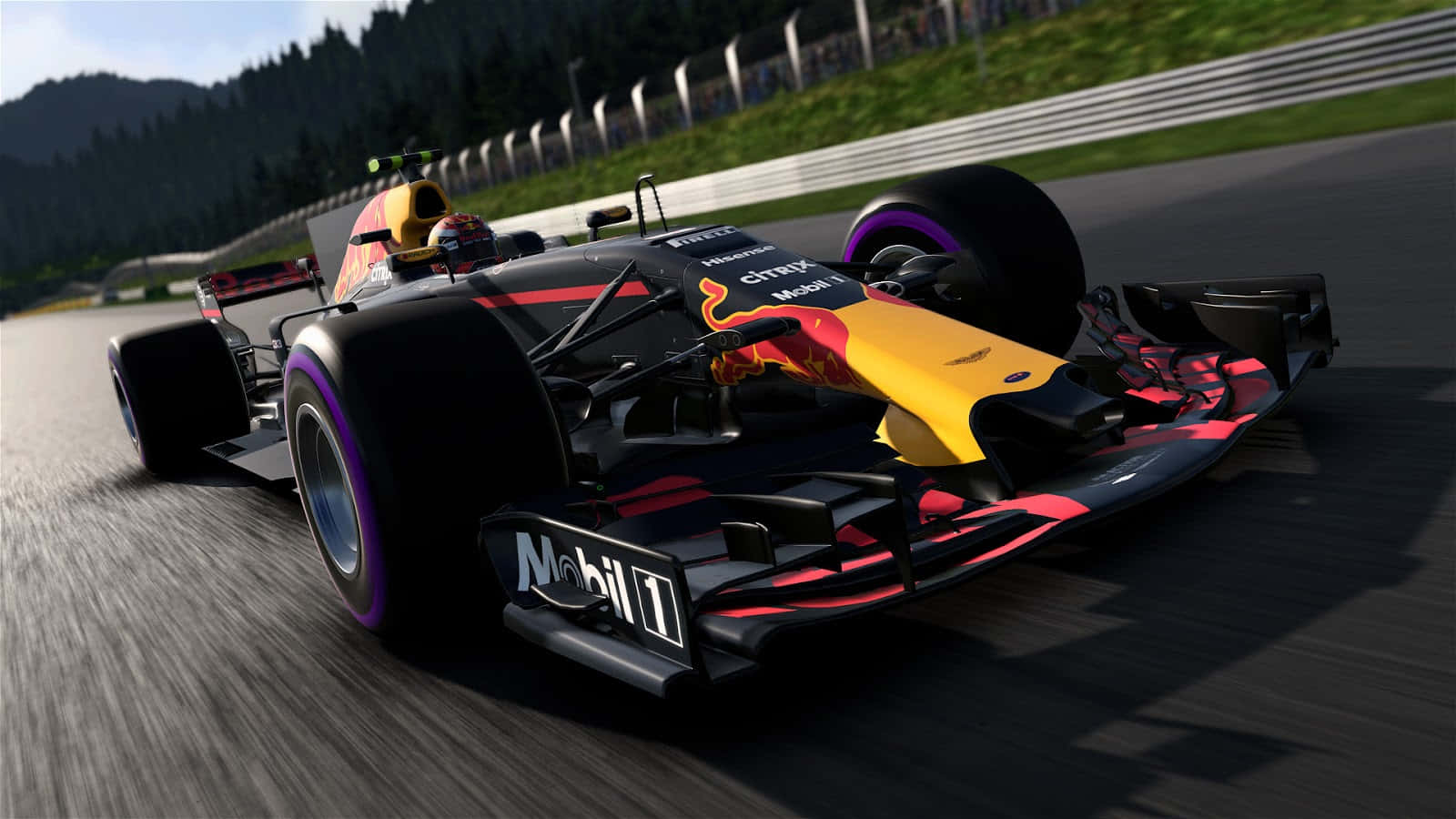 Race to the finish line with F1 Game Wallpaper