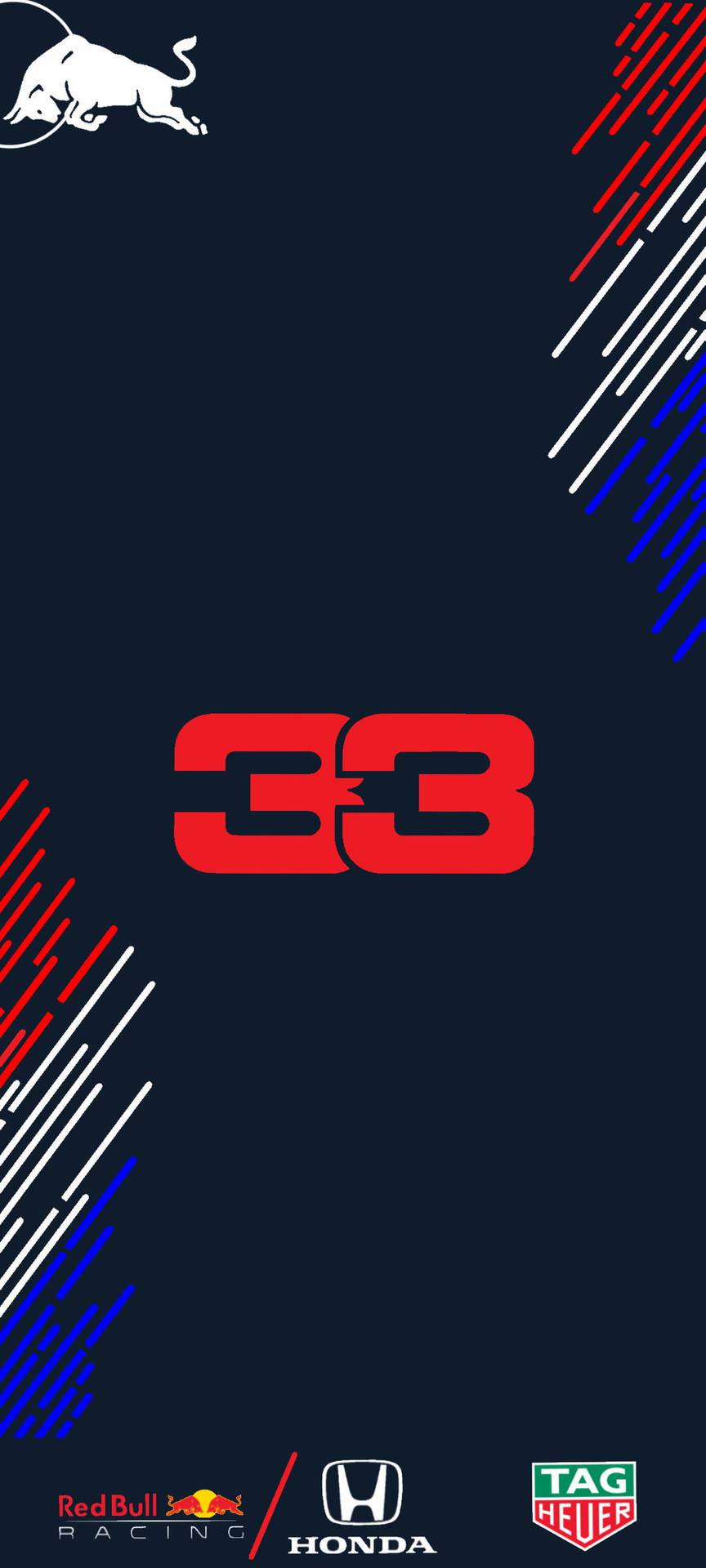 F1 Max Verstappen 33 Number Iphone Wallpaper