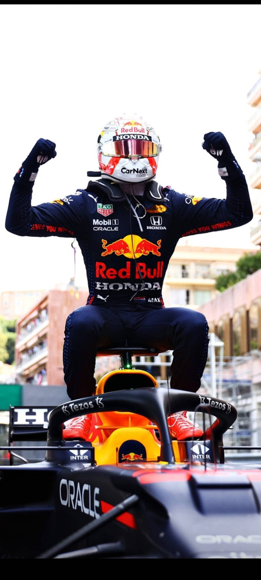 F1 Max Verstappen Monaco Gp Seger Iphone Wallpaper