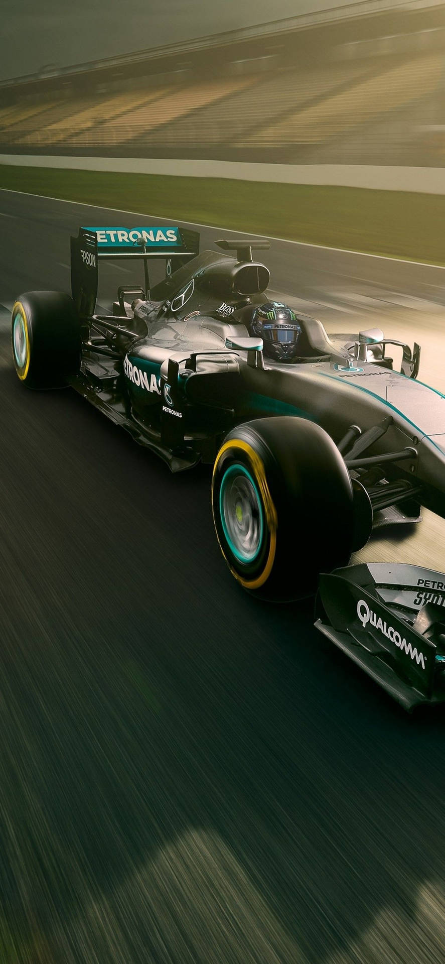 F1 Mercedes-AMG øvelses iPhone-tapet Wallpaper