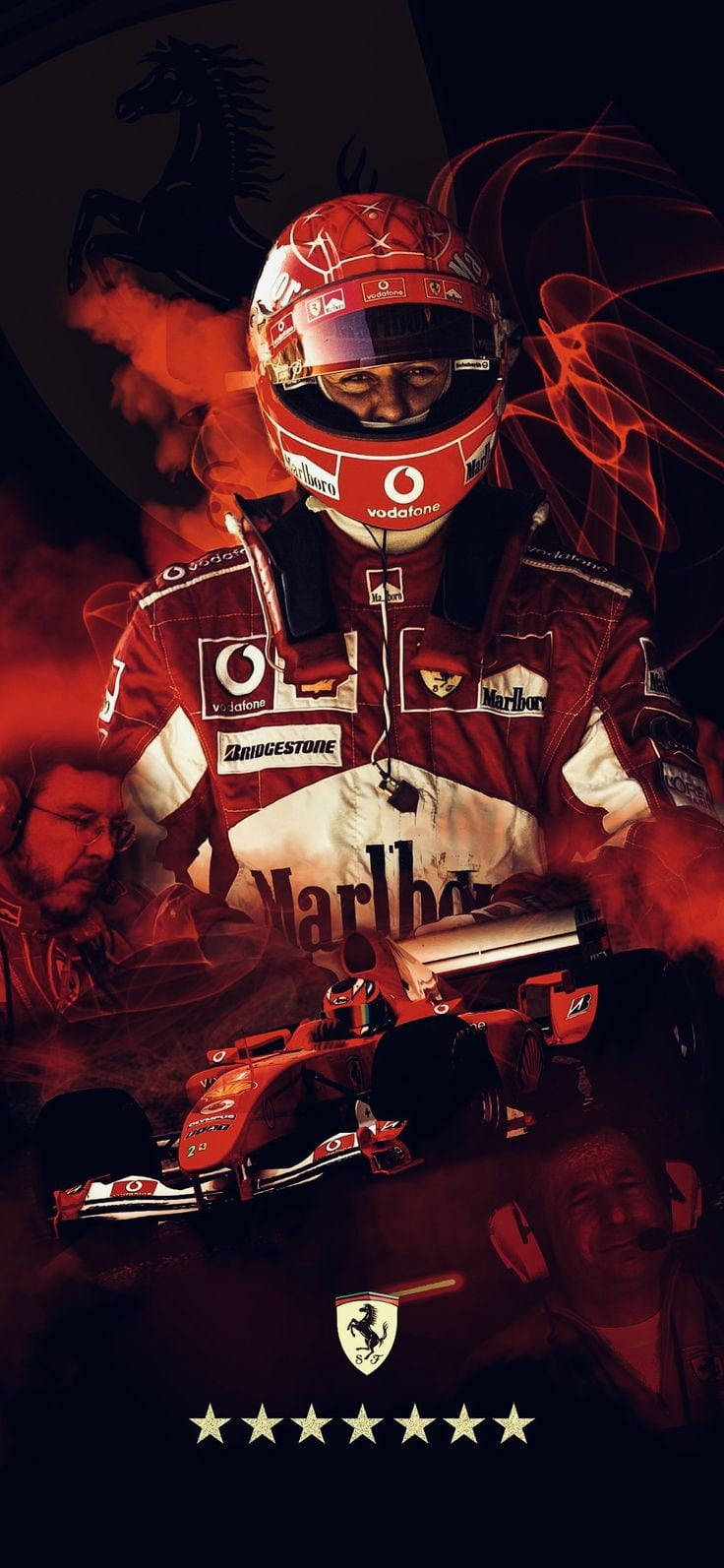 F1 Michael Schumacher Red Edit Iphone Wallpaper