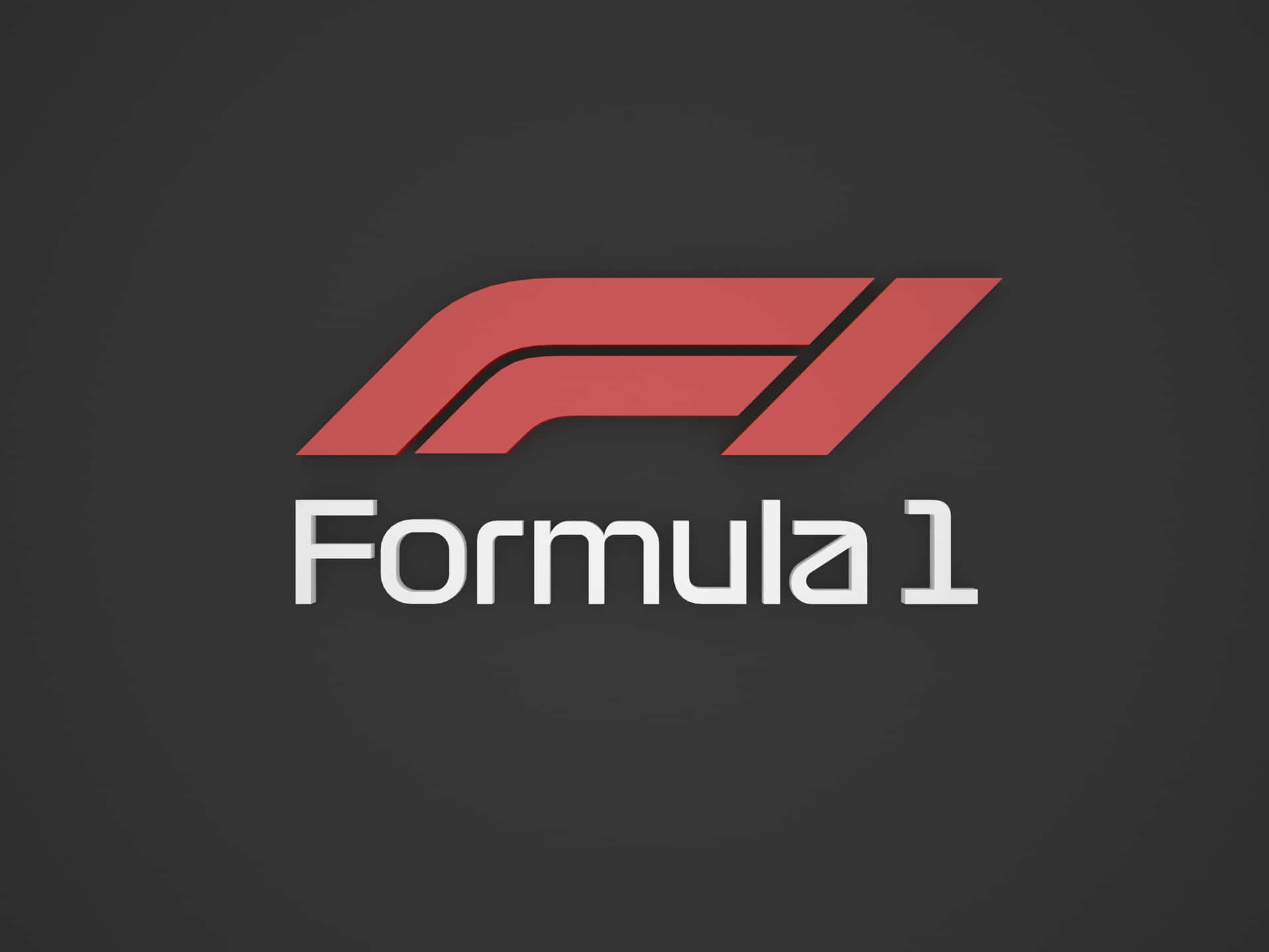 Formel1 Logo Auf Schwarzem Hintergrund