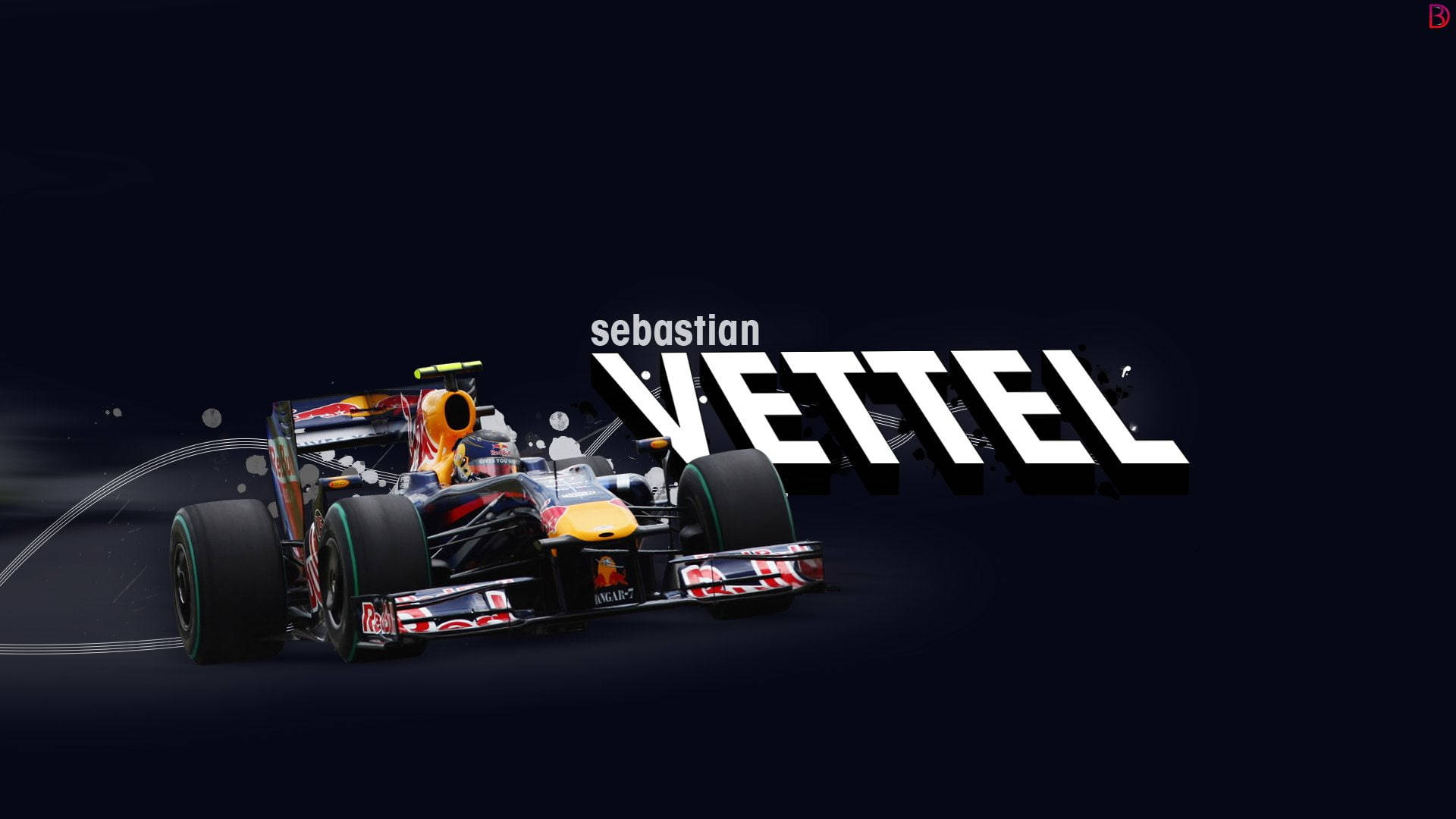 F1 Pro Racer Sebastian Vettel Edit Wallpaper