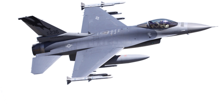 F16_ Fighting_ Falcon_ In_ Flight PNG