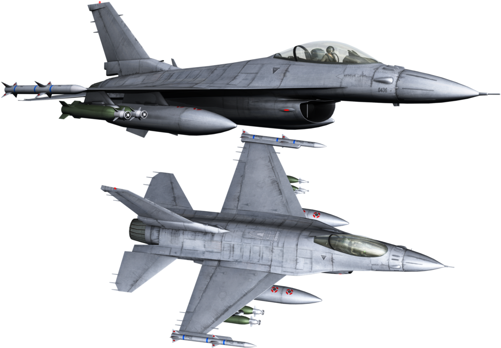 F16_ Fighting_ Falcons_in_ Flight_ Formation PNG