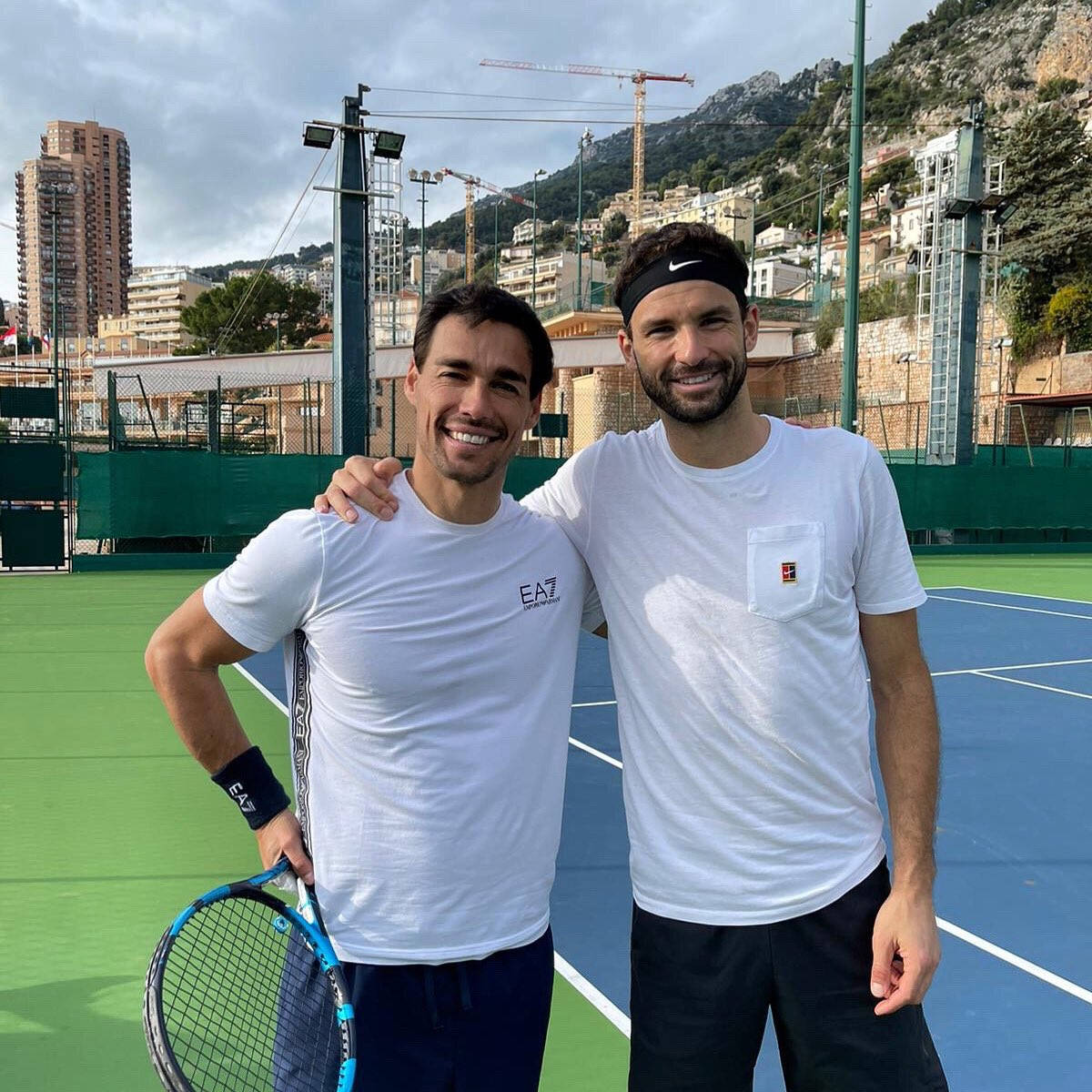 Fabio Fognini og Grigor Dimitrov - Udtryk deres tennis passion Wallpaper