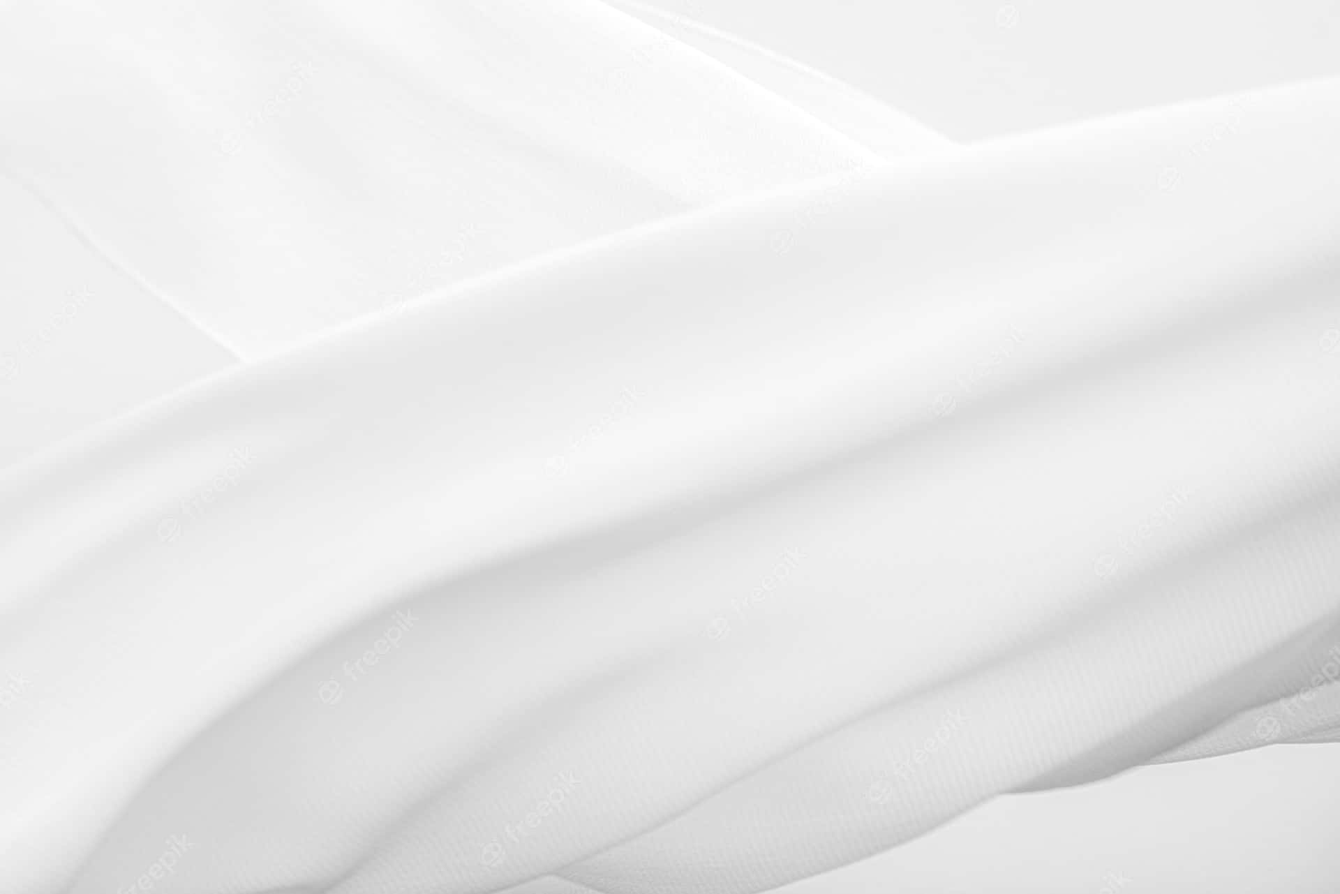 White Silk Background With White Swathes