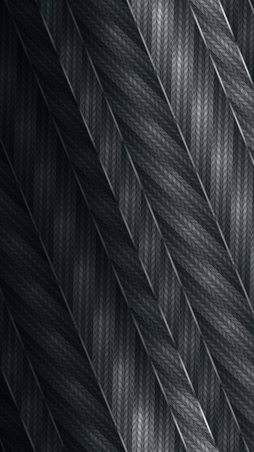Fabric Strands In Gray Wallpaper