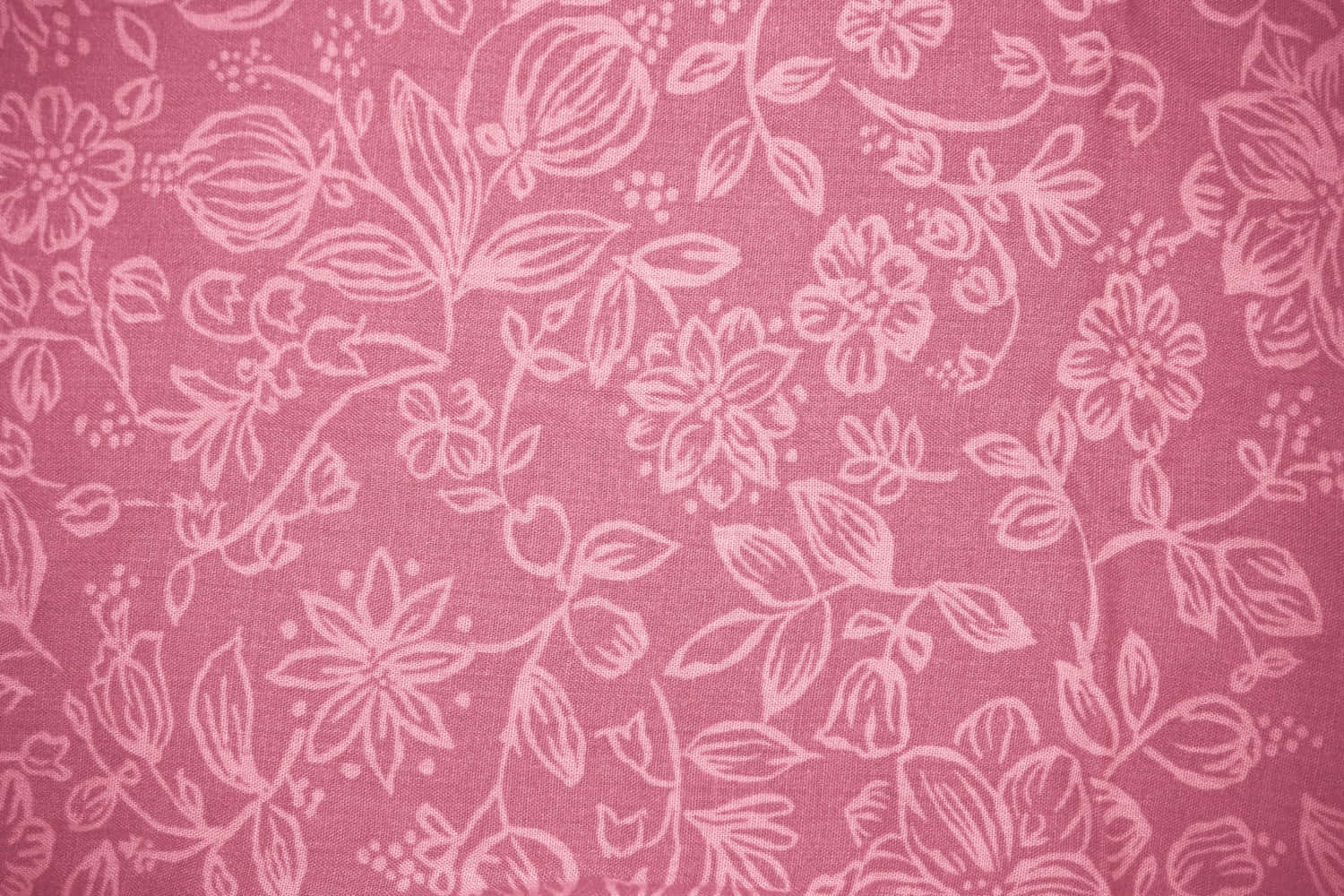 Fabric Texture Picture Pink Linen Floral