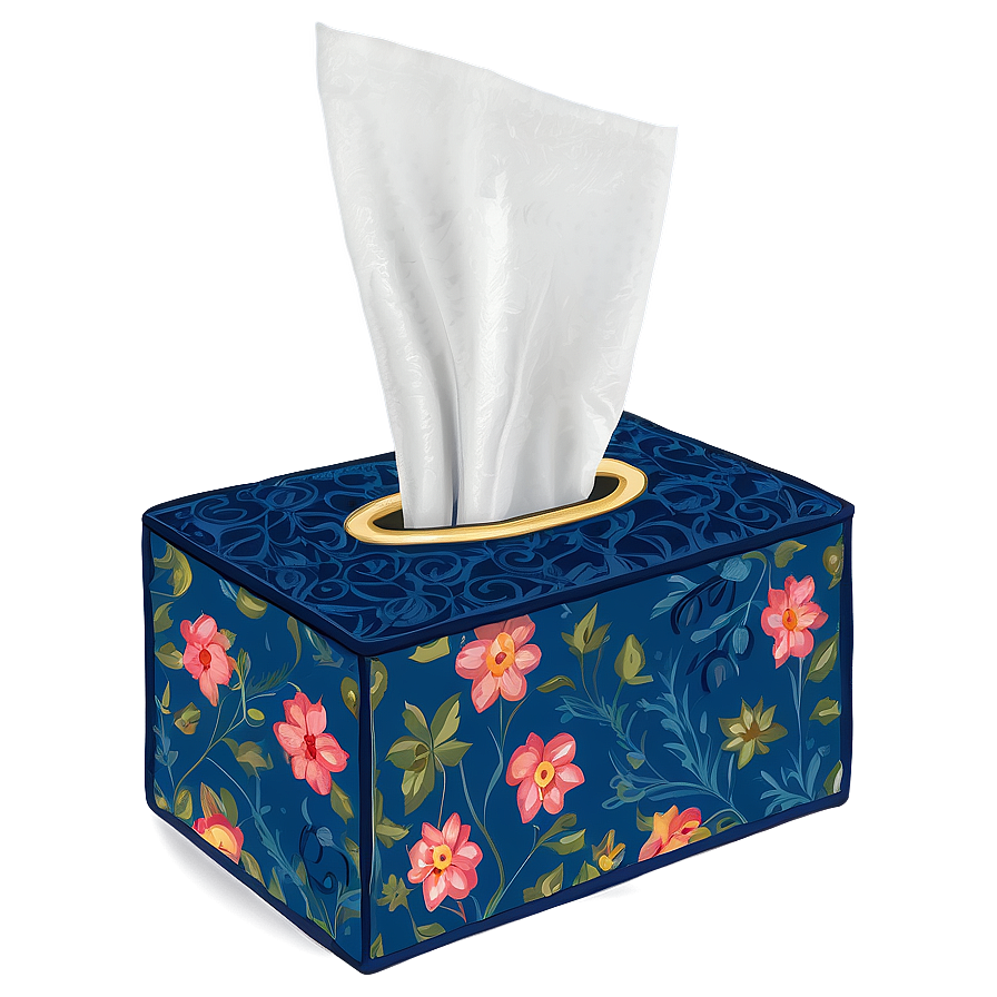 Fabric Tissue Box Png 06132024 PNG