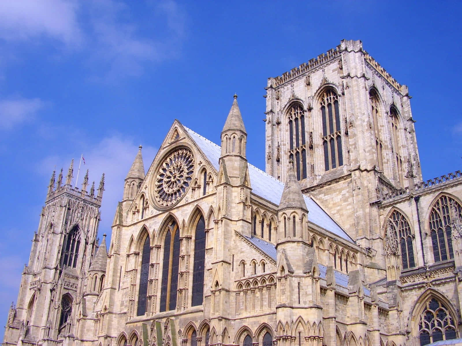 Facade Of York Minster Cathedral Wallpaper