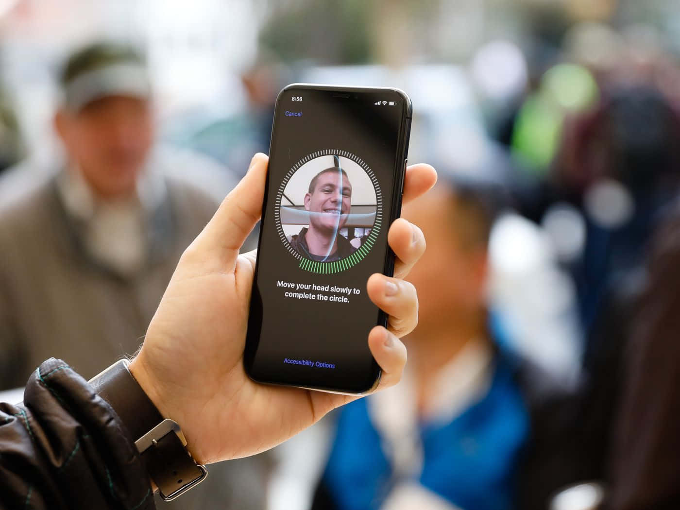 Unlock Your Phone with Face ID Wallpaper