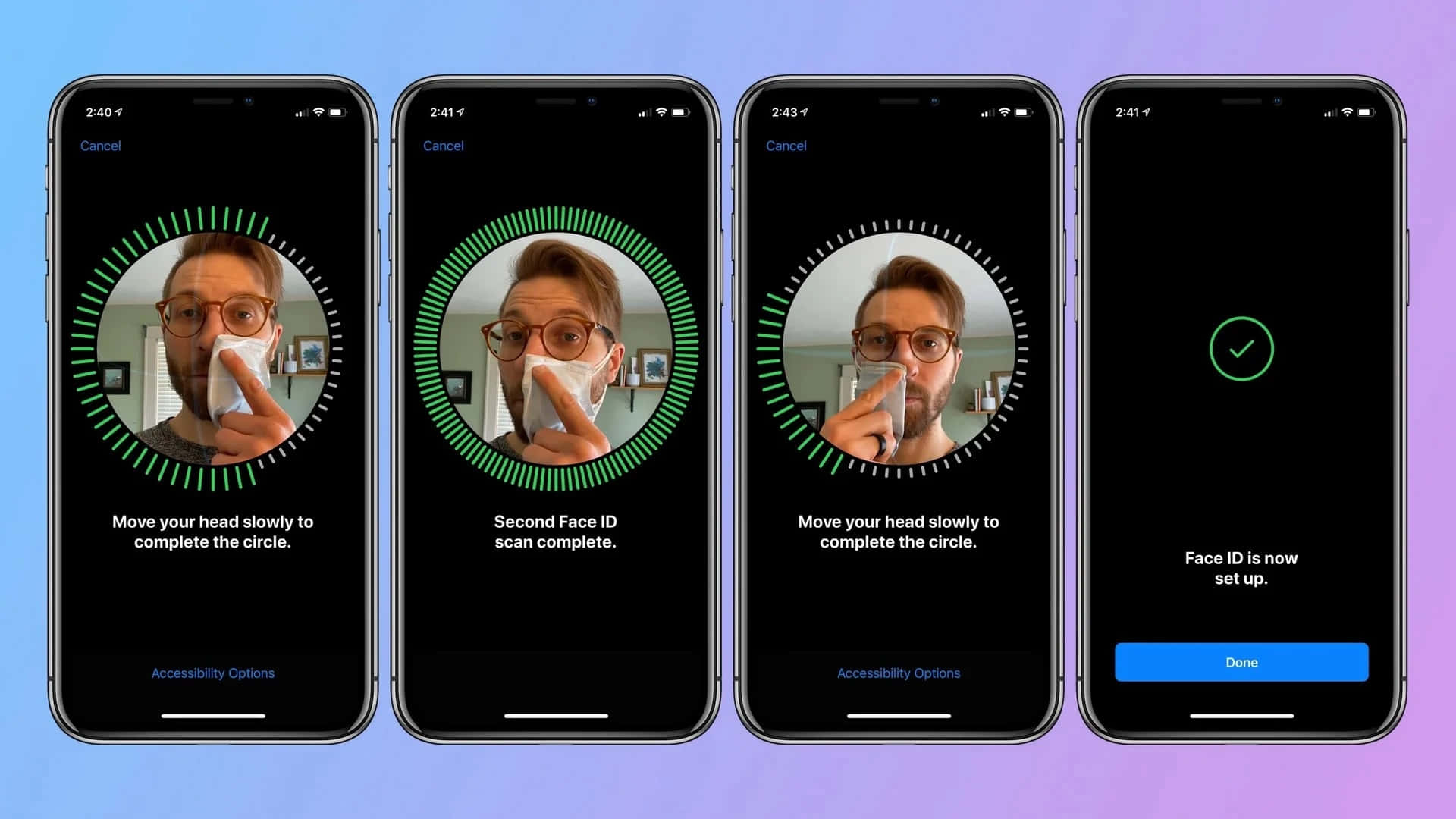 Experiencing the convenience of Apple's Face ID Wallpaper
