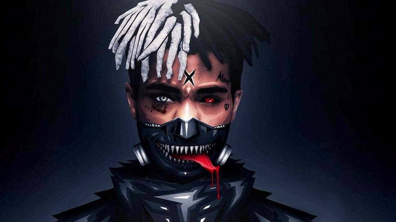 Face Mask With Red Eye Xxxtentacion Bad Wallpaper