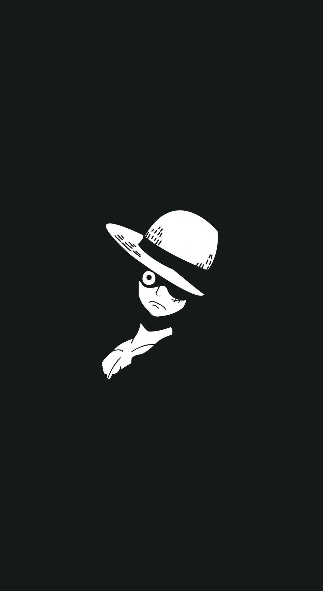 Face Of Luffy Black And White Background