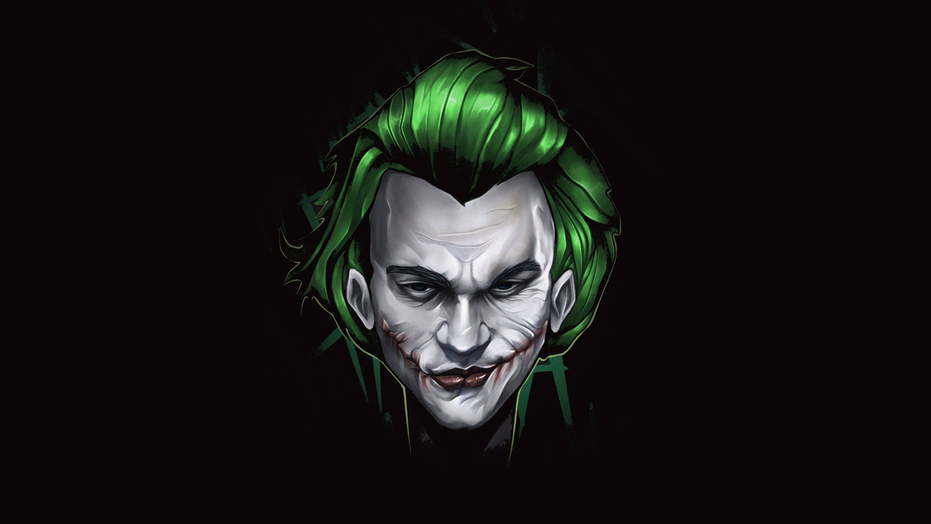 Face Of Villain Joker Wallpaper