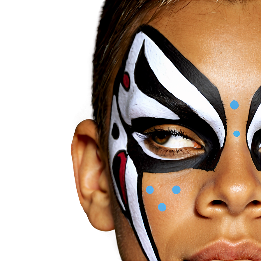 Face Paint Design Png 05242024 PNG