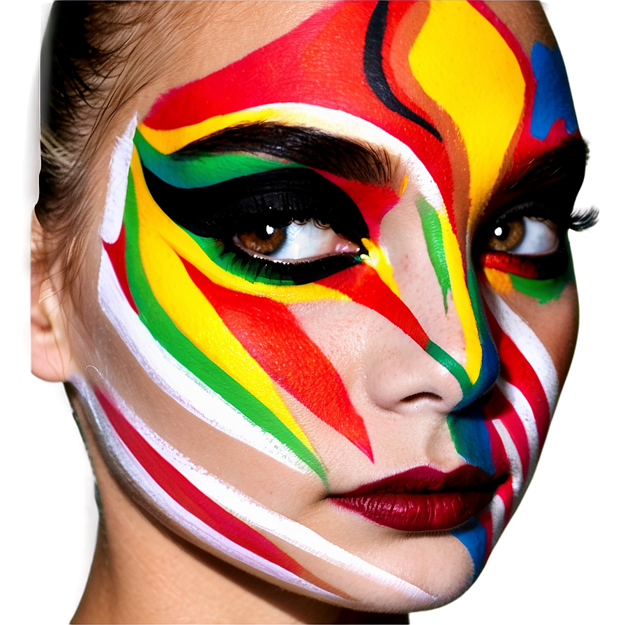 Face Paint Design Png 05242024 PNG
