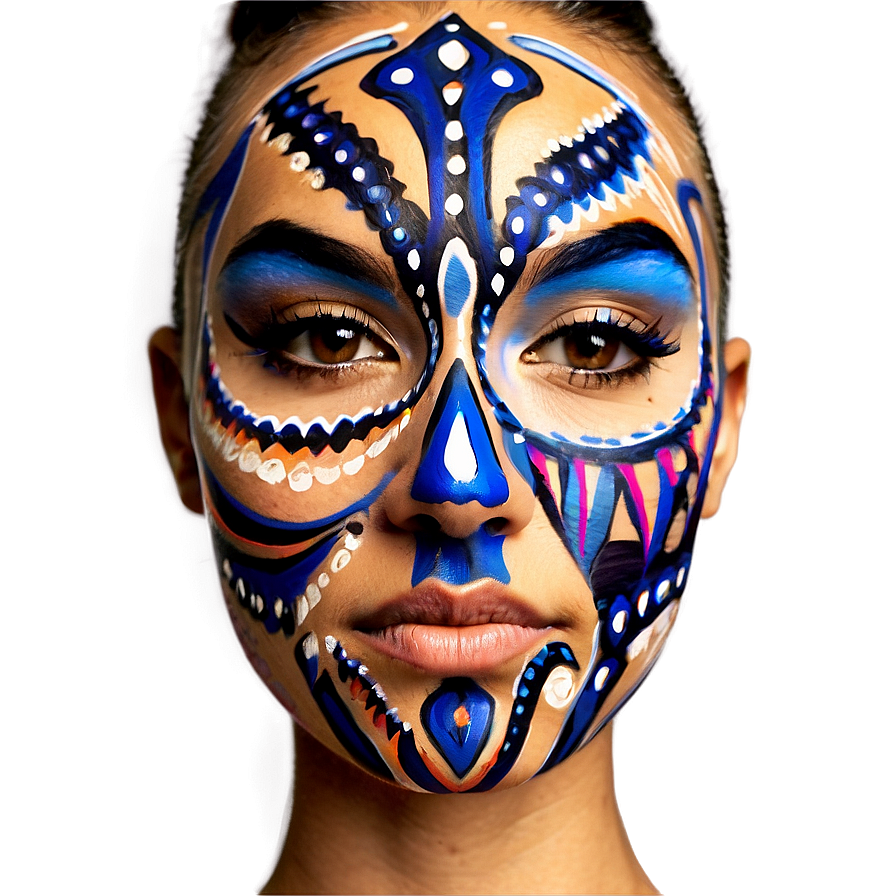 Download Face Paint Design Png Hqc | Wallpapers.com