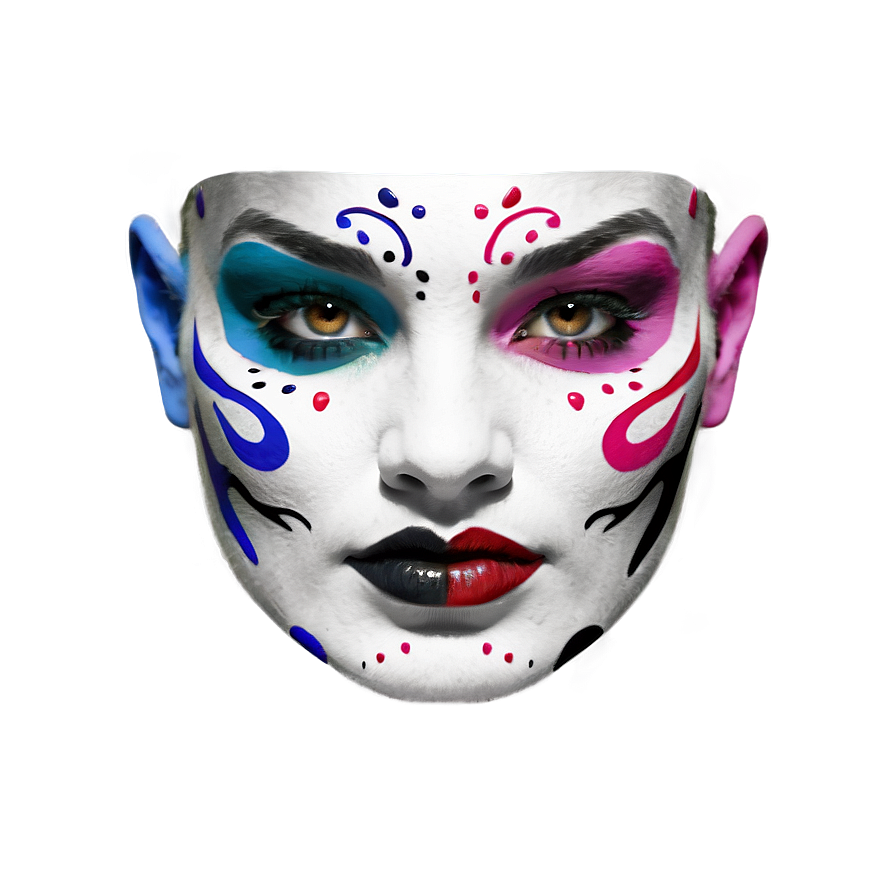 Face Paint Design Png Nlb44 PNG