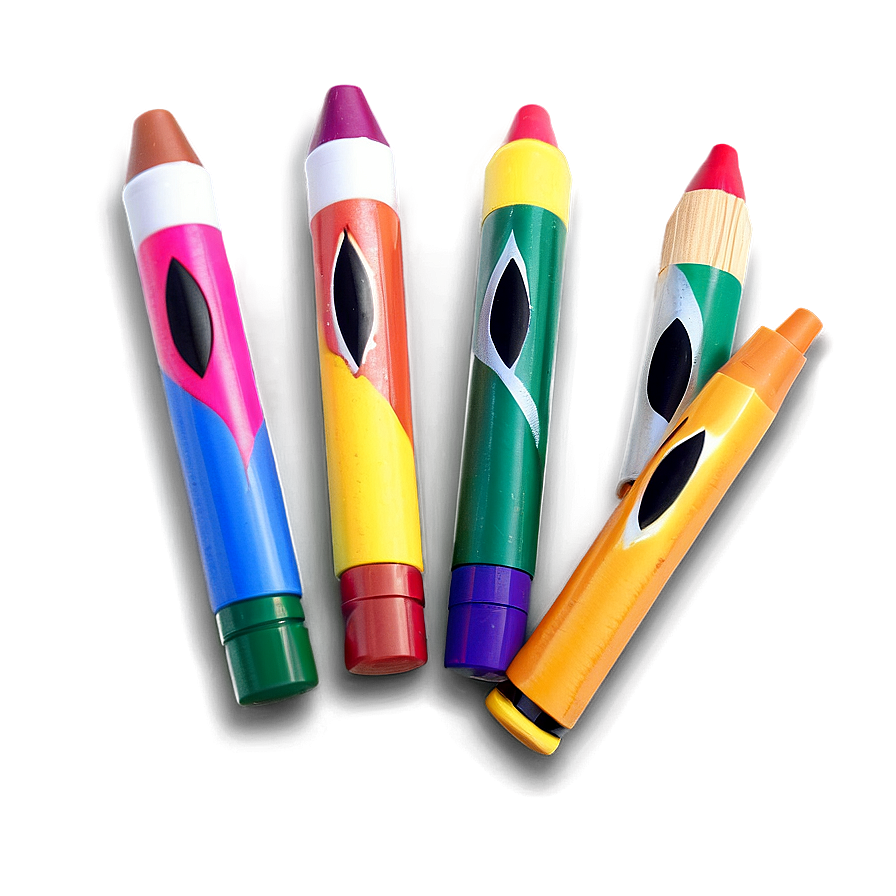 Face Painting Crayons Png 05252024 PNG