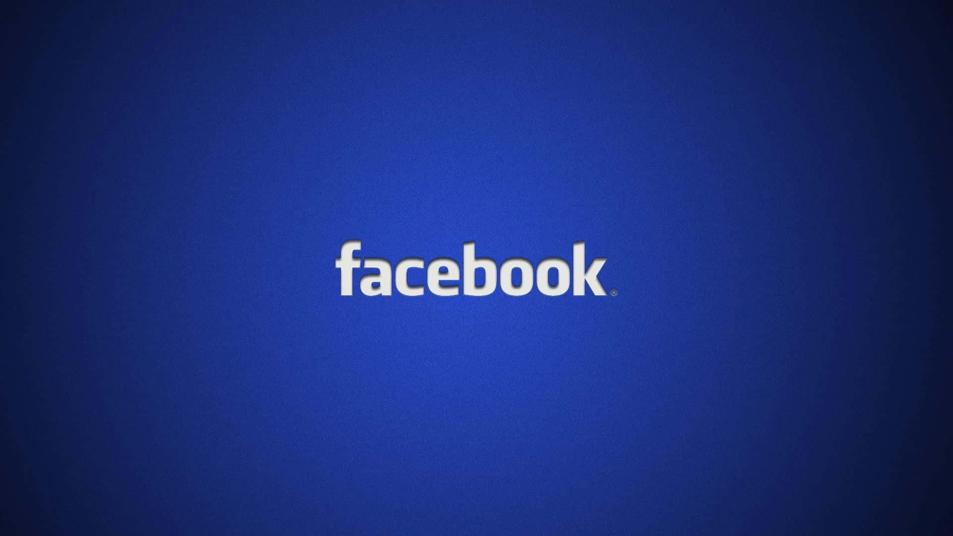 Logotipodo Facebook Em Um Fundo Azul