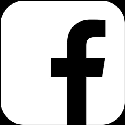 Facebook Icon Blackand White PNG