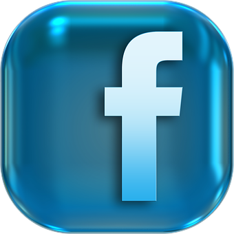 Facebook Icon Glossy Blue PNG