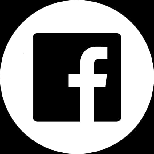 Facebook Icon White Circle PNG