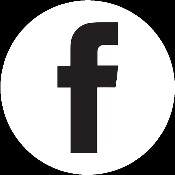 Facebook Icon White Circle PNG