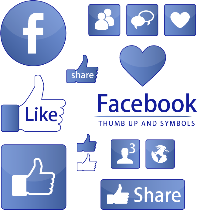 Facebook Iconsand Engagement Symbols PNG