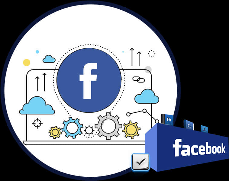 Facebook Infographic Concept PNG