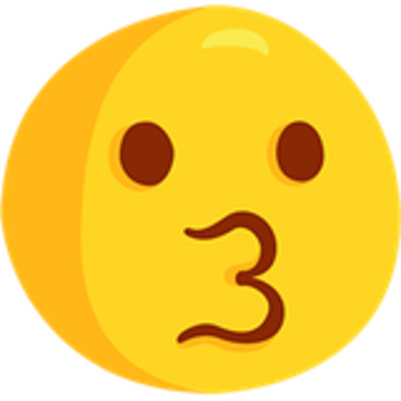 Facebook Kissing Face Emoji PNG