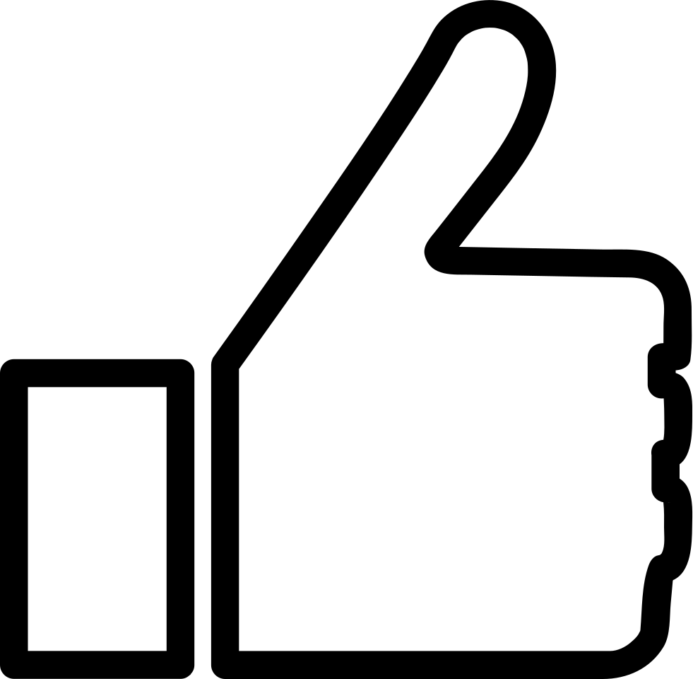 Facebook Like Icon Silhouette PNG