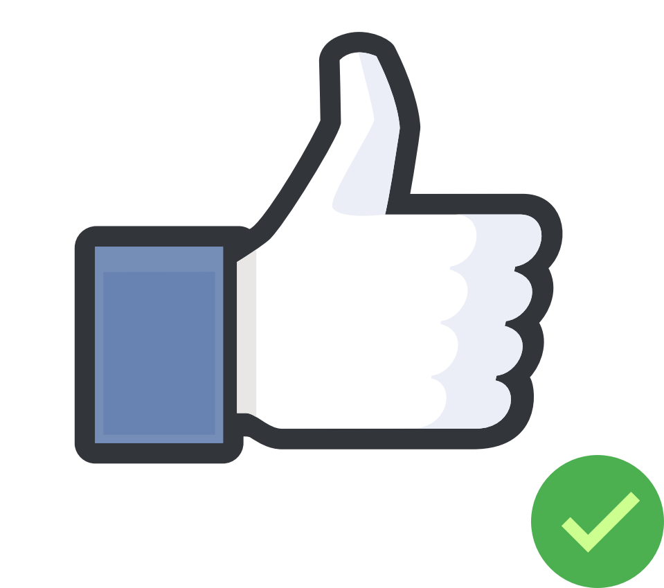Facebook Like Icon Verified PNG