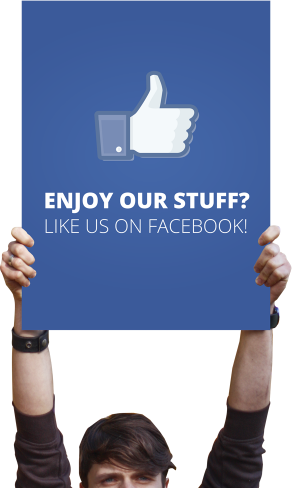 Facebook Promotion Sign Held Up PNG