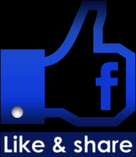 Facebook Likeand Share Graphic PNG