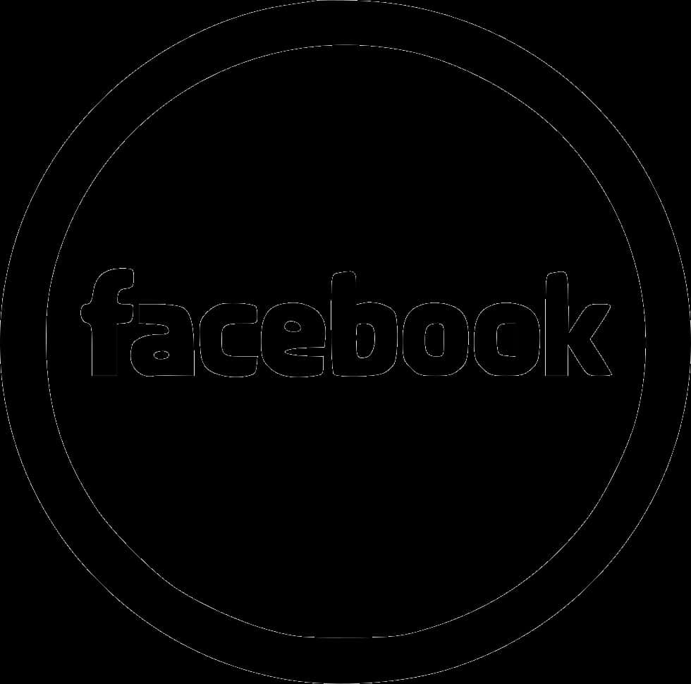 Facebook Logo Black Circle PNG