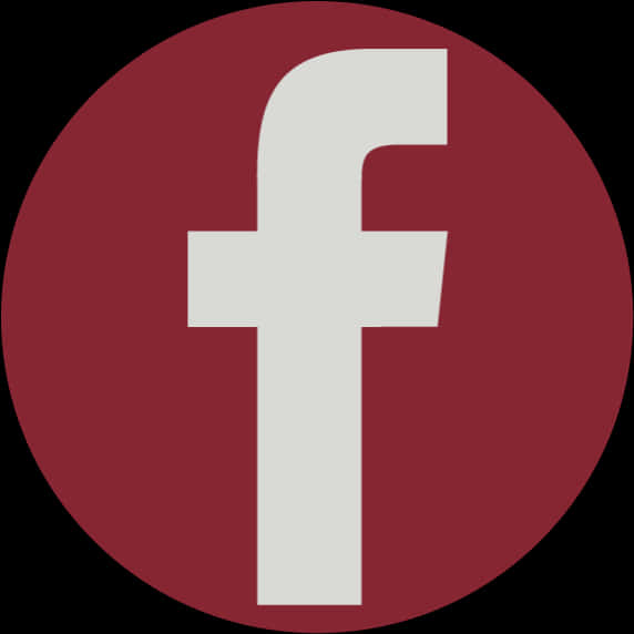 Facebook Logo Maroon Background PNG