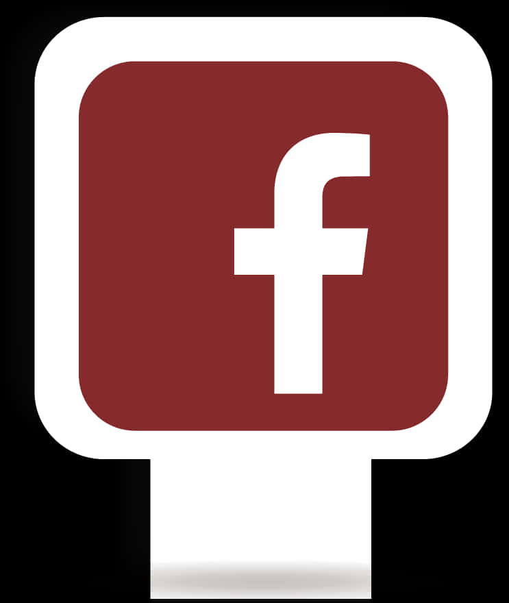 Facebook Logo Red Background PNG