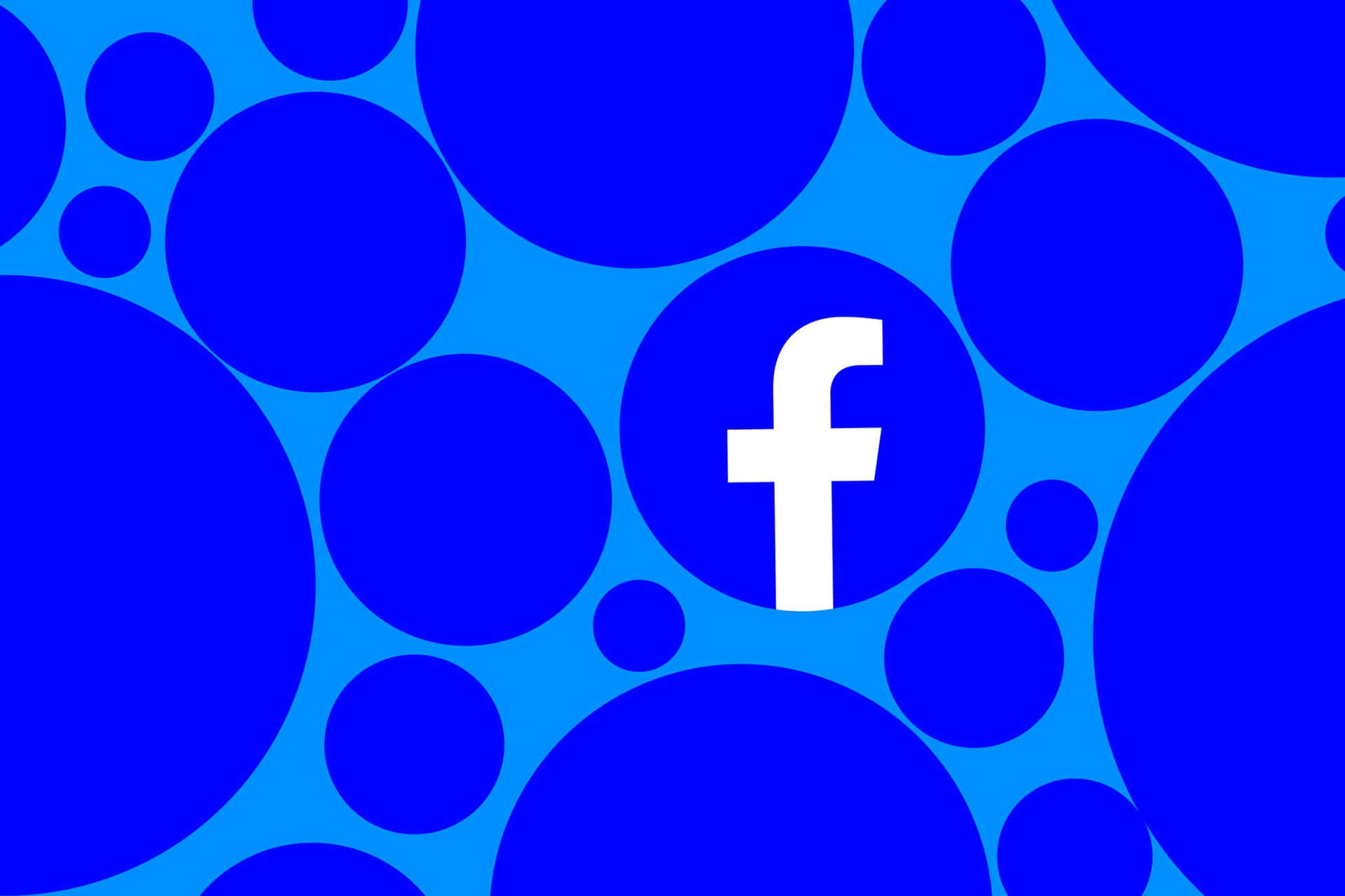 Logotipode Facebook Sobre Un Fondo Azul