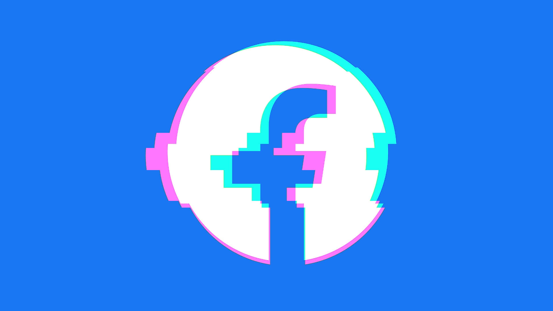 Facebook Logo In Pixelated Style