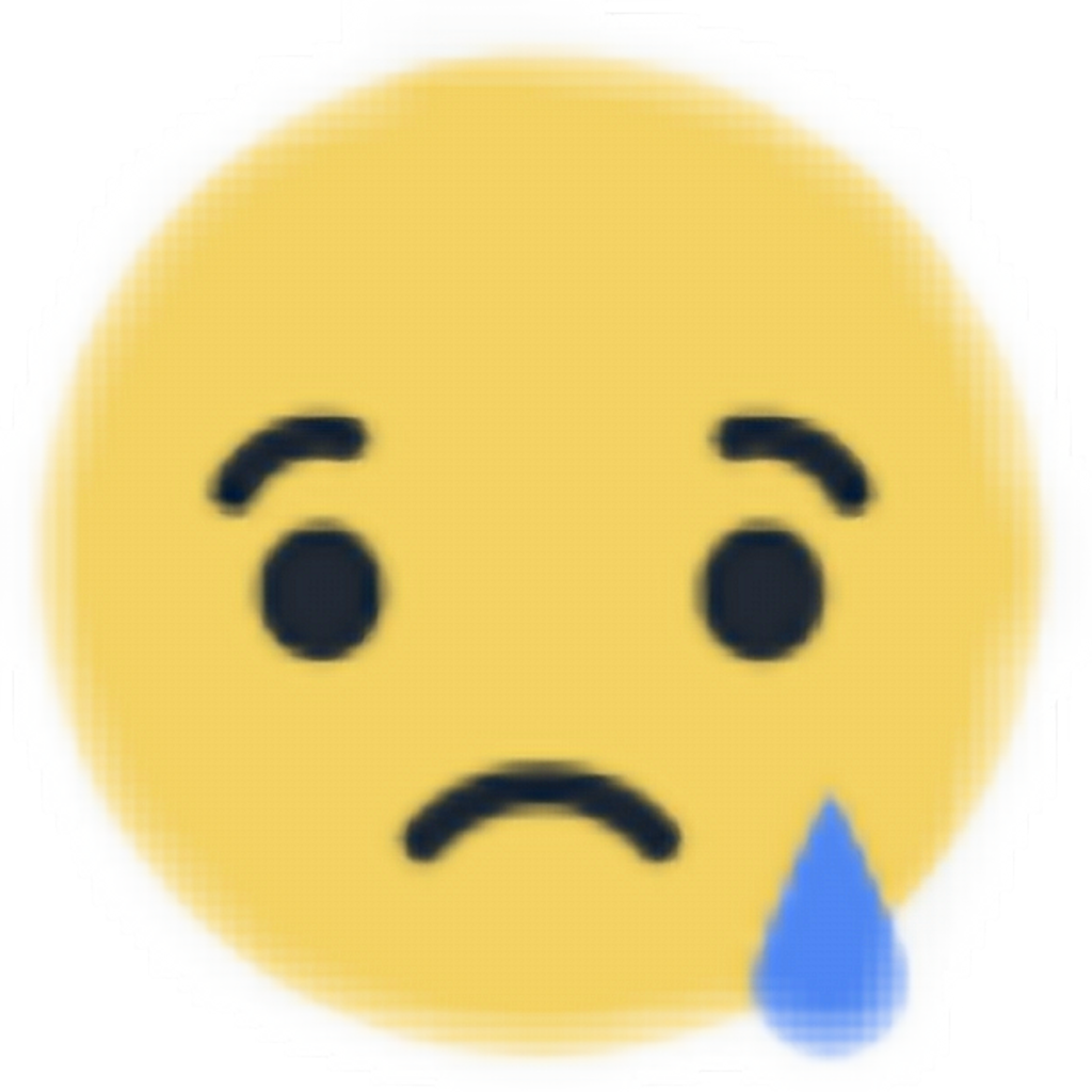Facebook Sad Reaction Emoji PNG