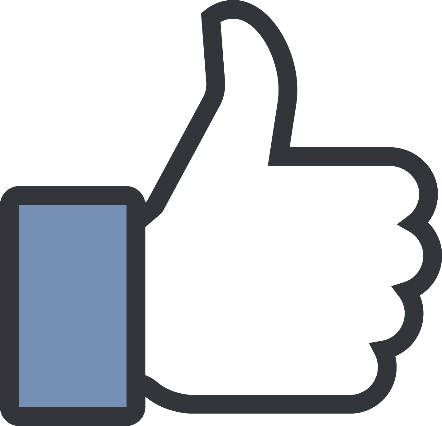Facebook Thumb Up Icon PNG