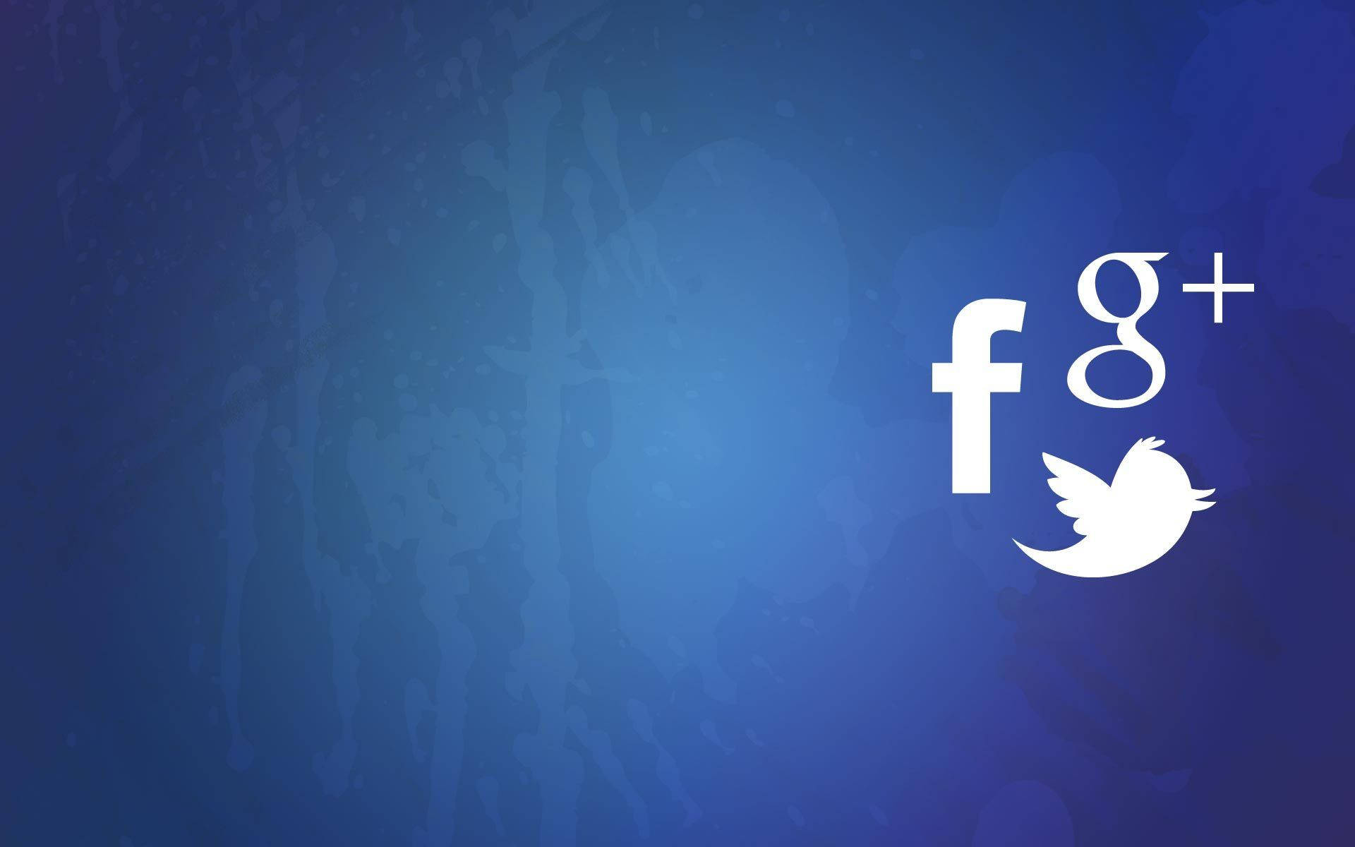 Facebook Twitter And Google Social Network Wallpaper