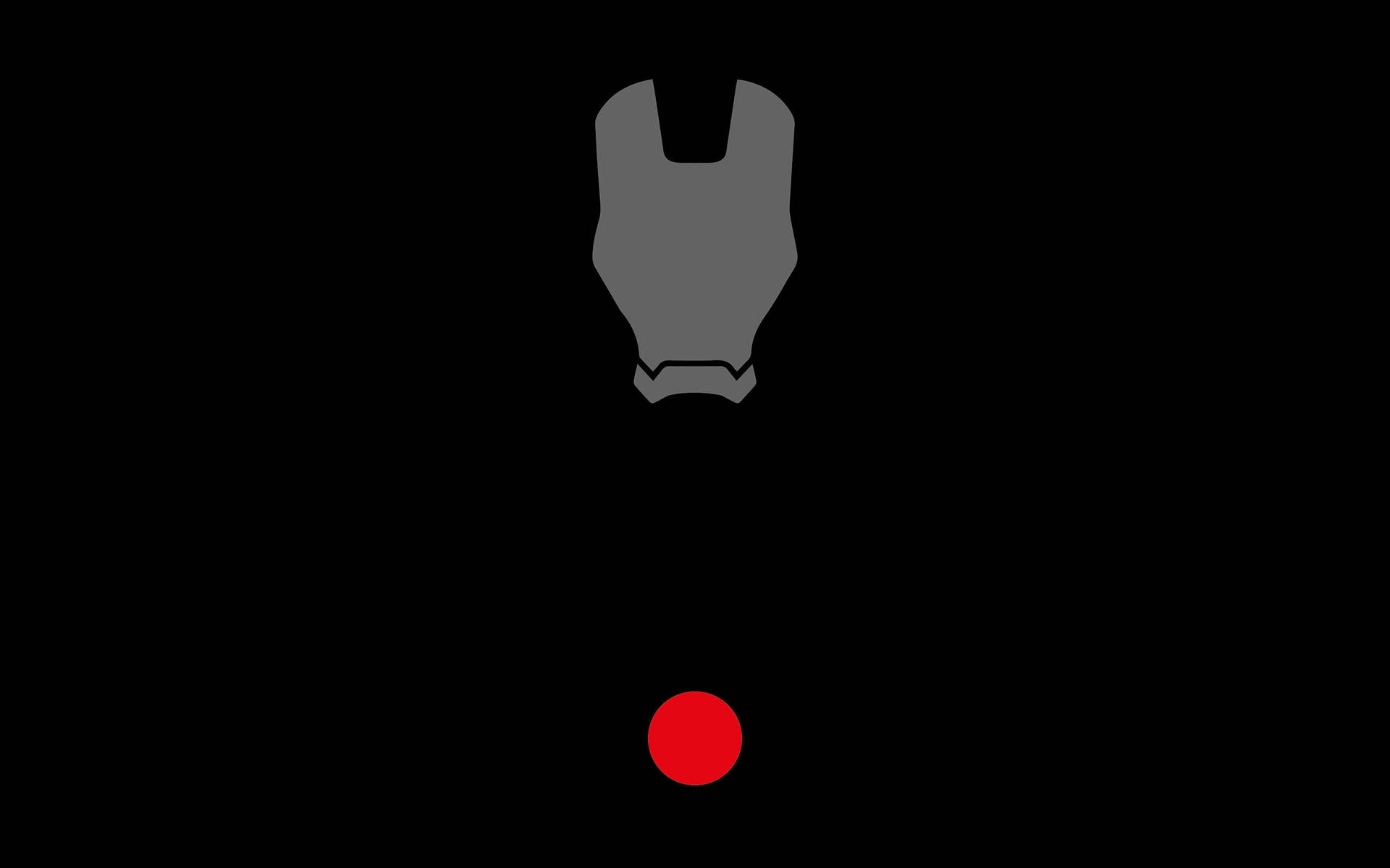 Faceless Iron Man Logo Wallpaper