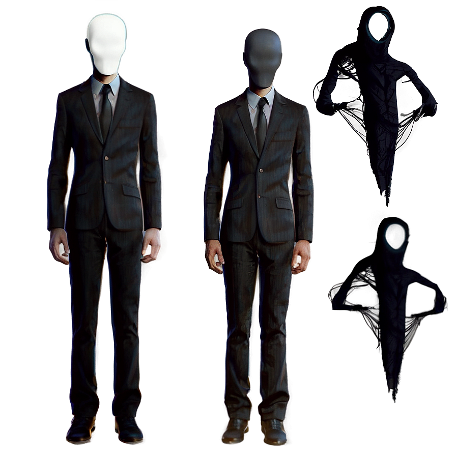 Download Faceless Slender Man Png 24 | Wallpapers.com