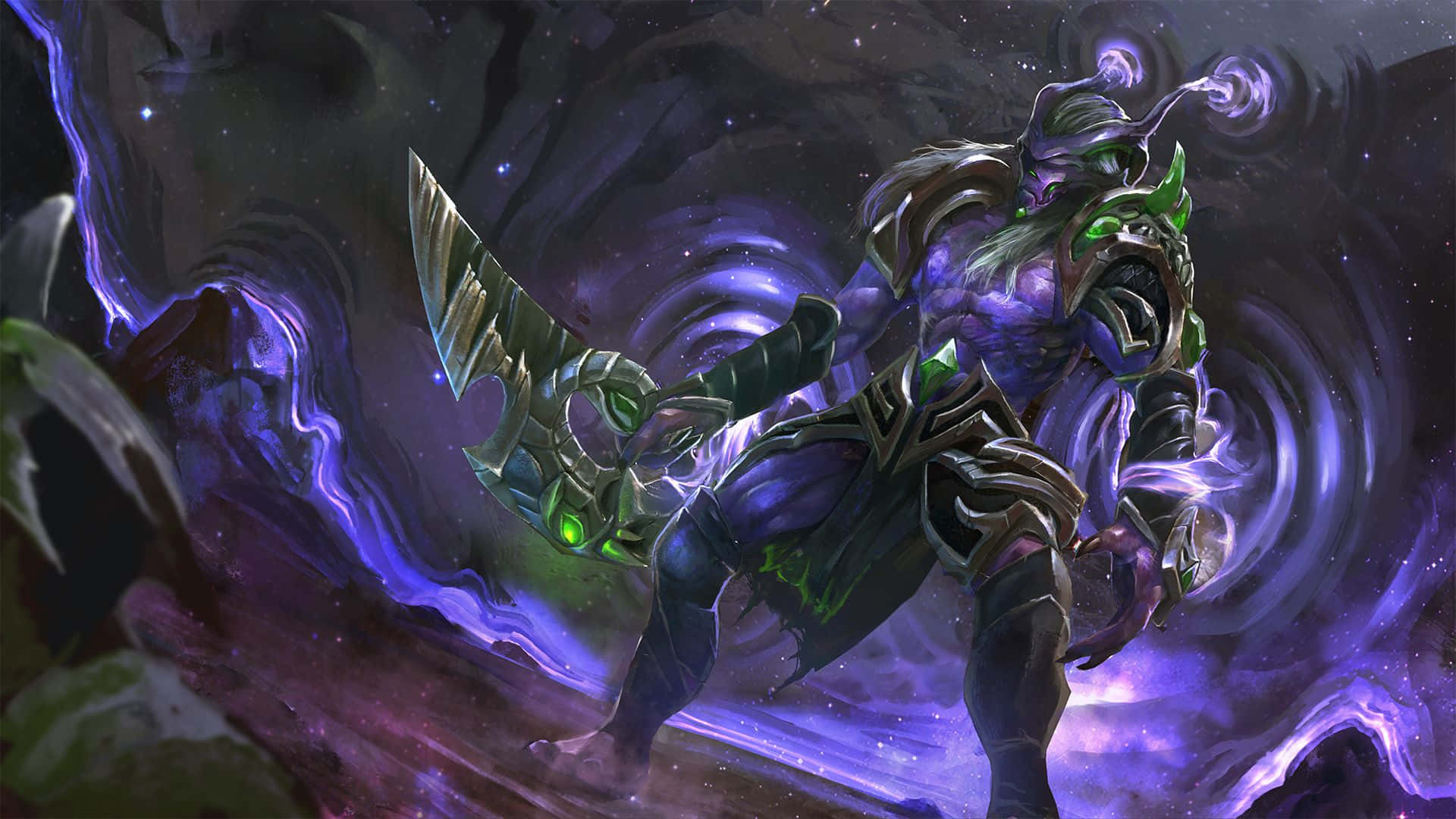 Faceless Void in Action Wallpaper