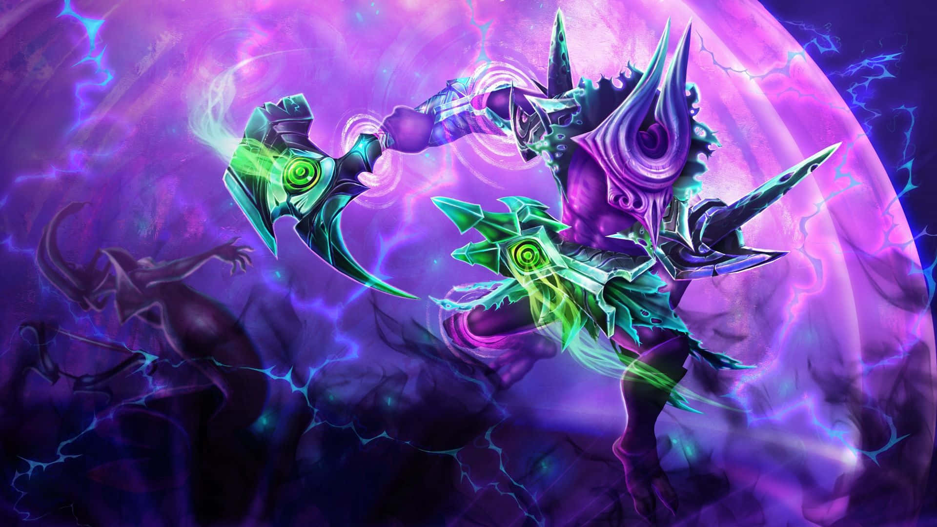 Unstoppable Faceless Void in Action Wallpaper