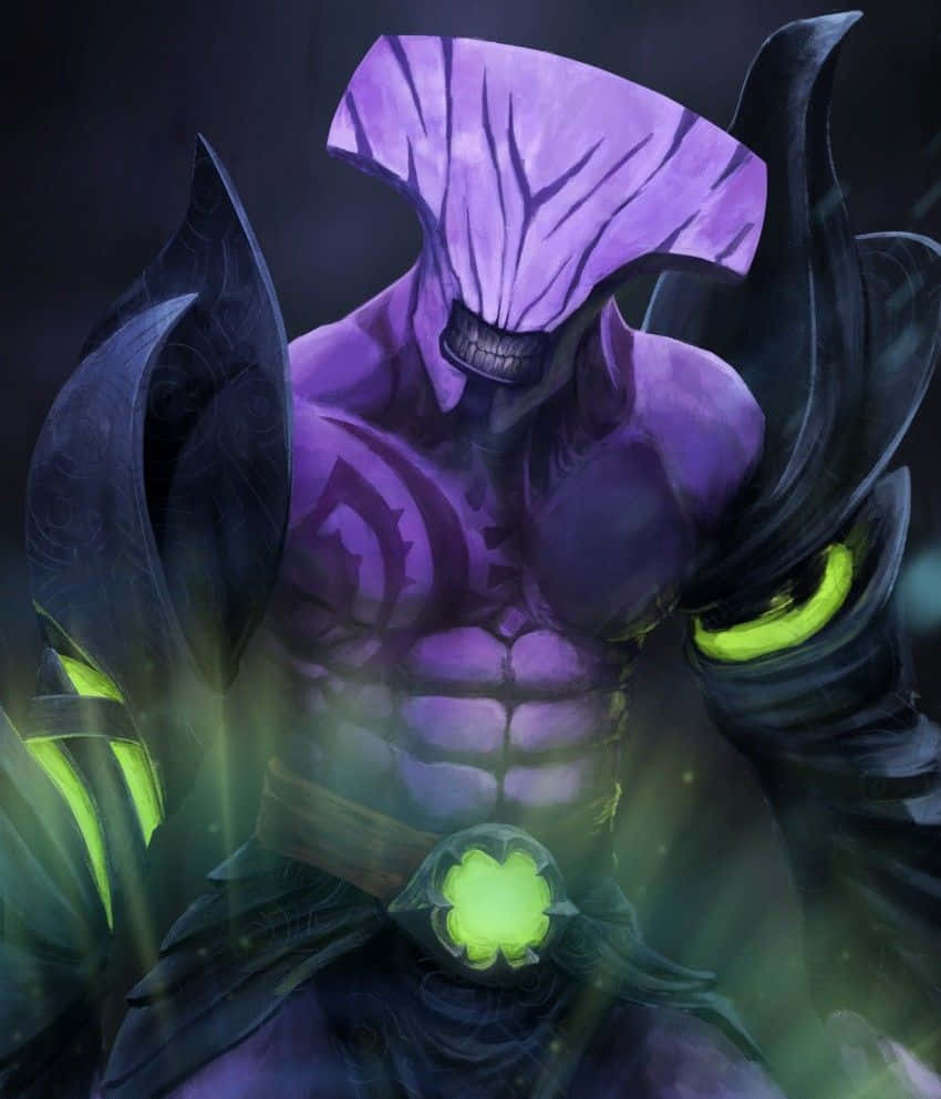 Majestueuze Faceless Void In Actie Achtergrond